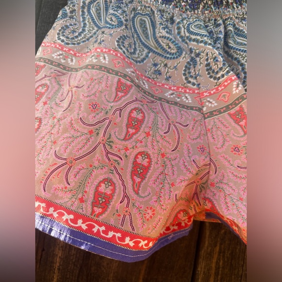 Pronto USA Paisley Casual Bohemian Shorts with Elastic Waistband - Picture 6 of 10